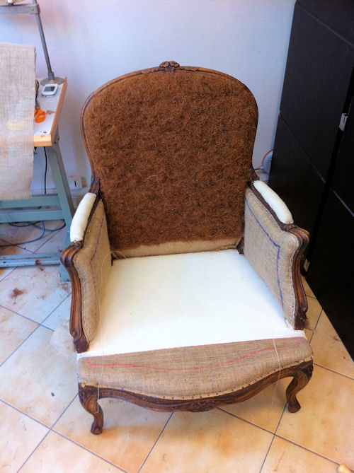 fauteuil bergere-rayure